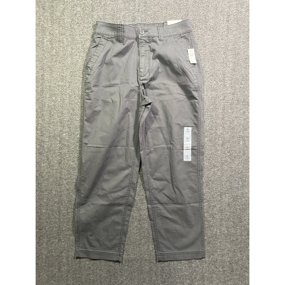 Old Navy OG Chino Pants Womens Gray High Rise Stretch Tapered Leg Size M